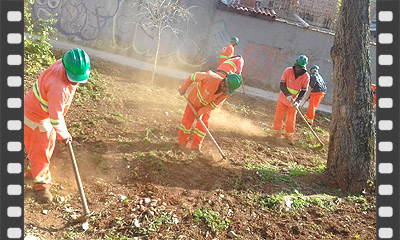  Limpeza manual do terreno para início das obras