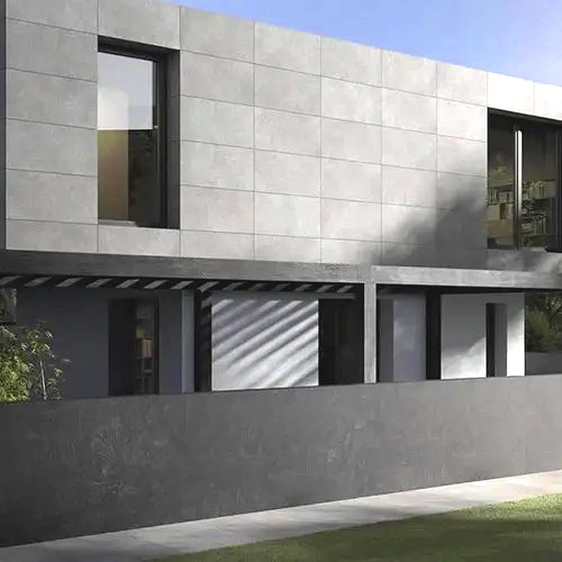 Revestimento ceramico em fachada com paginação