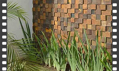 Revestimento de parede com Pedra Ferro